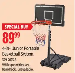 Canadian Tire Matrix 4-in-1 Junior Portable Basketball System offer