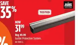 Canadian Tire SMART SCREEN Gutter Protection System offer