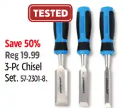 Canadian Tire Mastercraft 3-PcChisel Set offer