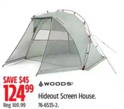 Canadian Tire Woods Hideout Screen House offer