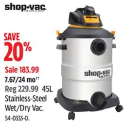 Canadian Tire Shop-Vac Stainless-Steel Wet/Dry Vac offer