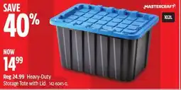 Canadian Tire Mastercraft Heavy-Duty Storage Tote with Lid offer