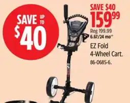 Canadian Tire Matrix EZ Fold 4-Wheel Cart offer