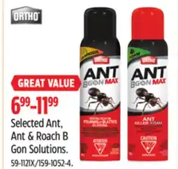 Canadian Tire Ortho Selected Ant, Ant & Roach B Gon Solutions offer