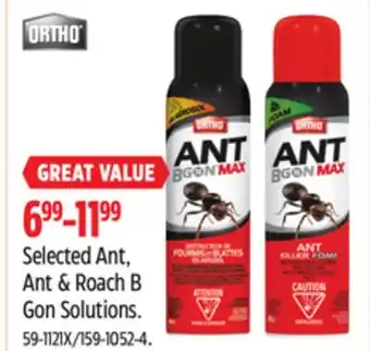 Canadian Tire Ortho Selected Ant, Ant & Roach B Gon Solutions offer