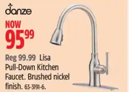 Canadian Tire Danze Lisa Pull-Down Kitchen Faucet offer