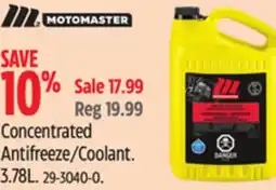 Canadian Tire MOTOMASTER Concentrated Antifreeze/Coolant offer