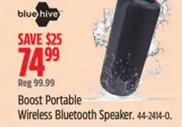 Canadian Tire Bluehive Boost Portable Wireless Bluetooth Speaker offer