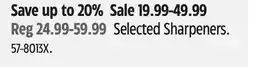Canadian Tire Mastercraft Selected Sharpeners offer
