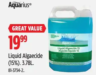 Canadian Tire Aquarius Liquid Algaecide offer