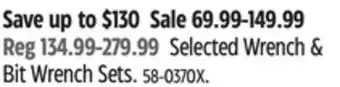 Canadian Tire Maximum Selected Wrench & Bit wrench Set offer