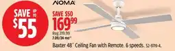 Canadian Tire NOMA Baxter 48˝ Ceiling Fan with Remote offer