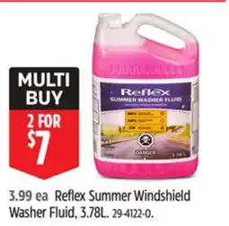 Canadian Tire Reflex Summer Windshield Washer Fluid offer