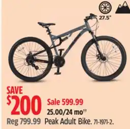Canadian Tire Peak Adult Bike offer
