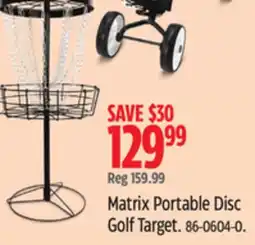 Canadian Tire Matrix Portable Disc Golf Target offer