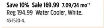 Canadian Tire Water Cooler, White offer