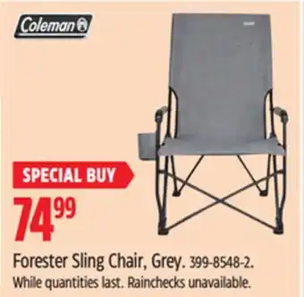 Canadian Tire Coleman Forester Sling Chair offer
