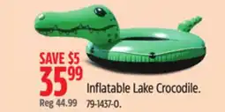 Canadian Tire Pathfinder Inflatable Lake Crocodile offer