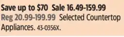 Canadian Tire Selected Countertop Appliances offer