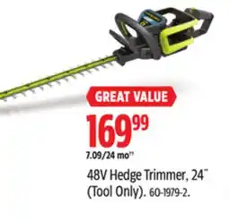 Canadian Tire Yardworks 48V Hedge Trimmer offer