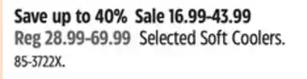 Canadian Tire Outbound Selected Soft Coolers offer