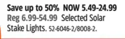 Canadian Tire Selected Solar Stake Lights offer