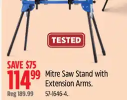 Canadian Tire Mastercraft Mitre Saw Stand with Extension Arms offer