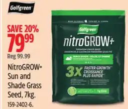 Canadian Tire Golfgreen Nitrogrow+ NitroGROW+ Sun and Shade Grass Seed offer