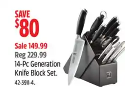 Canadian Tire 14-Pc Generation Knife Block Set offer