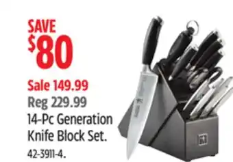 Canadian Tire 14-Pc Generation Knife Block Set offer