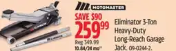 Canadian Tire Motomaster Eliminator 3-Ton Heavy-Duty Long-Reach Garage Jack offer