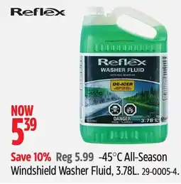 Canadian Tire 45°C All-Season Windshield Washer Fluid, 3.78L offer