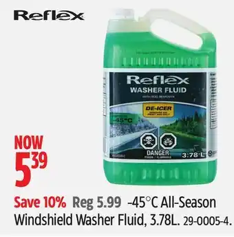 Canadian Tire 45°C All-Season Windshield Washer Fluid, 3.78L offer
