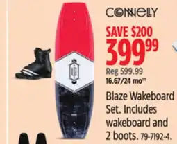 Canadian Tire Connelly Blaze Wakeboard Set. Includes wakeboard and 2 boots offer
