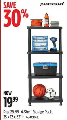 Canadian Tire MASTERCRAFT 4-Shelf Storage Rack offer