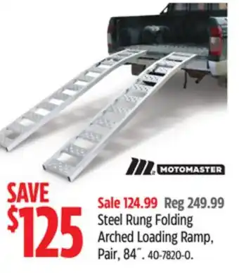 Canadian Tire MOTOMASTER Steel Rung Folding Arched Loading Ramp, Pair offer