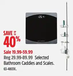 Canadian Tire type A Selected Bathroom Caddies and Scales offer