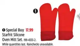 Canadian Tire Starfrit Silicone Oven Mitt Set offer