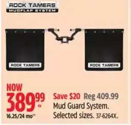 Canadian Tire Mud Guard System offer