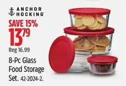 Canadian Tire Anchor Hocking 8-Pc Glass Food Storage Set offer
