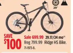 Canadian Tire Raleigh Ridge HS Bike offer