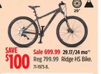 Canadian Tire Raleigh Ridge HS Bike offer