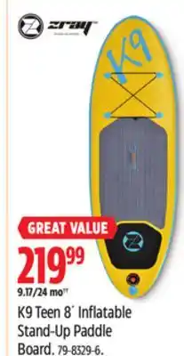 Canadian Tire Zray Inflatable Stand-Up Paddle offer