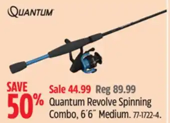 Canadian Tire Zebco Quantum Revolve Spinning Combo, 6´6˝ Medium offer