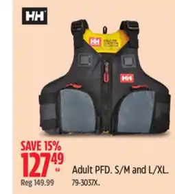Canadian Tire Adult PFD. S/M and L/XL offer