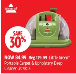 Canadian Tire BISSELL Little Green Portable Carpet & Upholstery deep cleaner offer