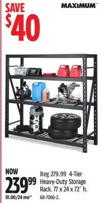 Canadian Tire MAXIMUM 4-Tier Heavy-Duty Storage Rack offer