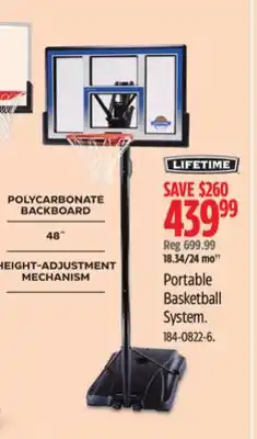 Canadian Tire POLYCARBONATE BACKBOARD 48˝ HEIGHT-ADJUSTMENT MECHANISM offer
