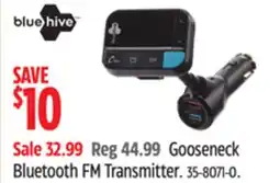 Canadian Tire Bluehive Gooseneck Bluetooth FM Transmitter offer