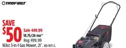 Canadian Tire Troy-Bilt 163cc 3-in-1 Gas Mower offer